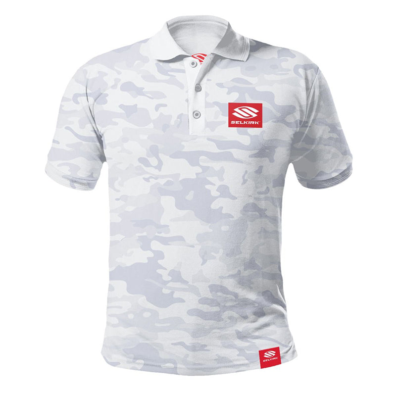 Selkirk Red Label Camo Polo (M)(White) Selkirk
