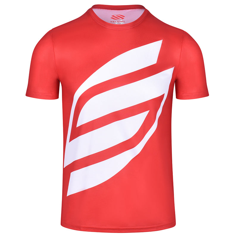 Selkirk Big Logo V2 Crew Short Sleeve (M)(Red) Selkirk