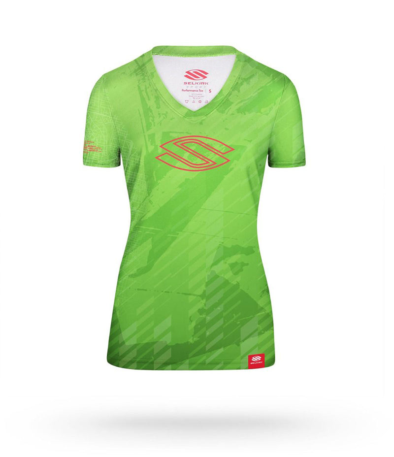 Selkirk Electrify Series Shortsleeve V-Neck (W) (Green)