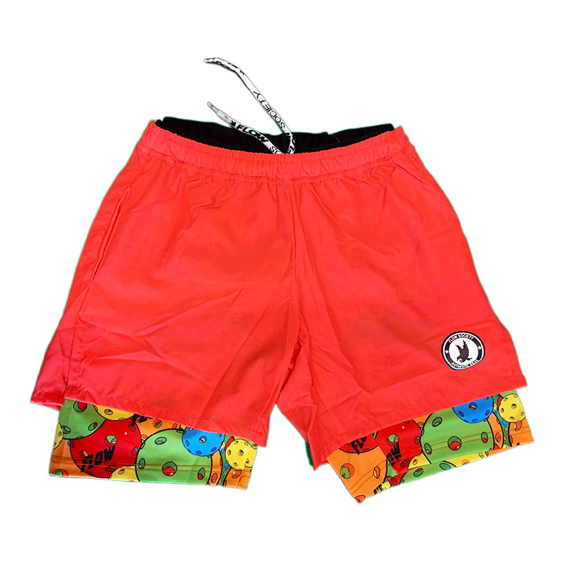 Flow Society Pickleball 5.5" 2-In-1 Short (M) (Red)