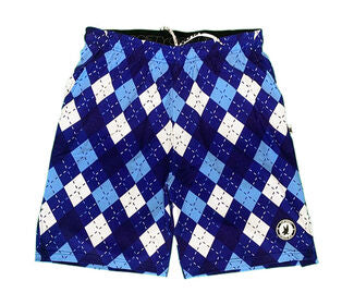 Flow Society Pickleball 7" Argyle Short (M) (Navy)