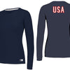 Usta Player Package Practice L/S Tee(W) Navy Fromuth