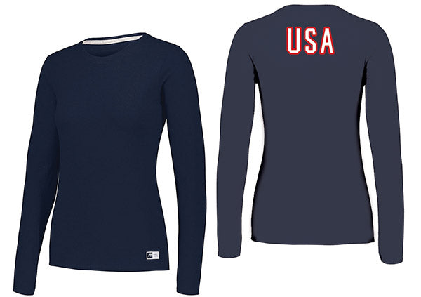 Usta Player Package Practice L/S Tee(W) Navy Fromuth