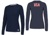 Usta Player Package Practice L/S Tee(W) Navy Fromuth