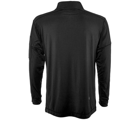 Bloquv Mock Zip Top (M) (Black)