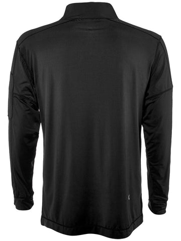 Bloquv Mock Zip Top (M) (Black)