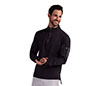 Bloquv Mock Zip Top (M) (Black)