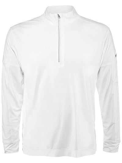 Bloquv Mock Zip Top (M) (White) Bloquv