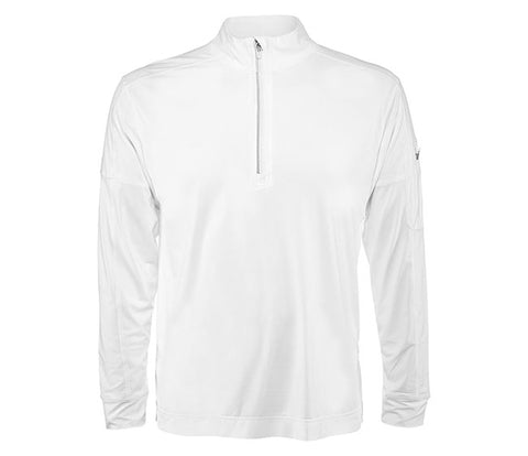 Bloquv Mock Zip Top (M) (White)