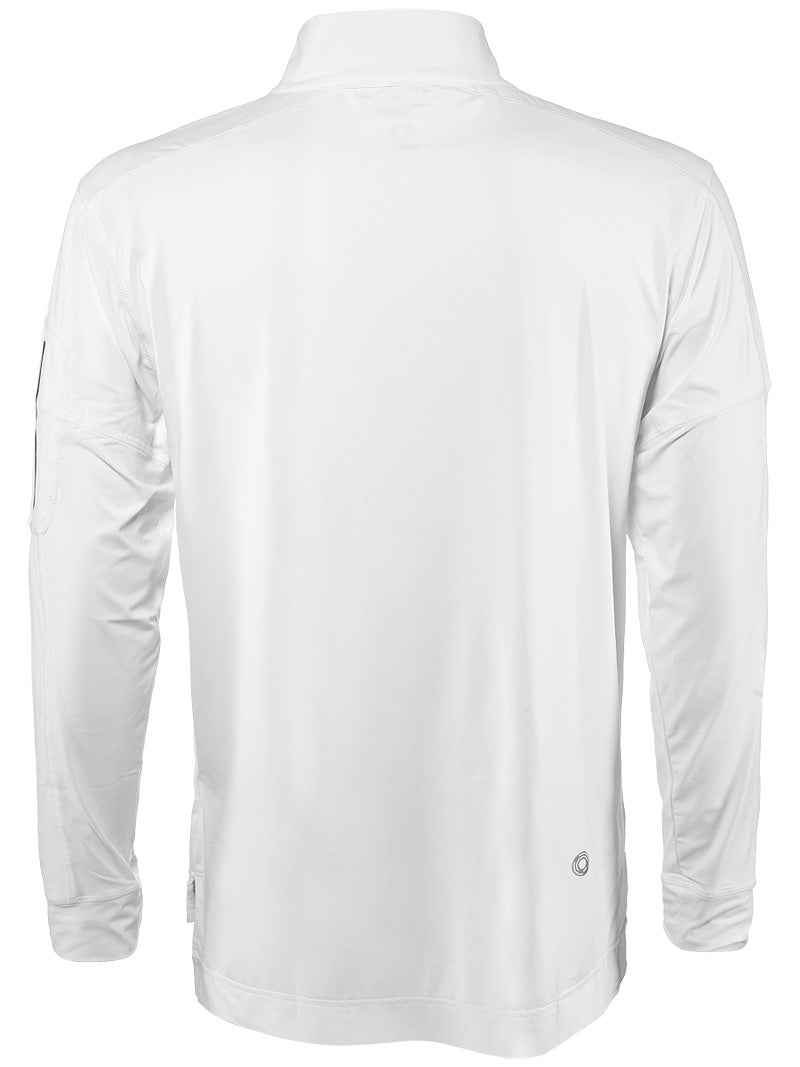 Bloquv Mock Zip Top (M) (White) Bloquv