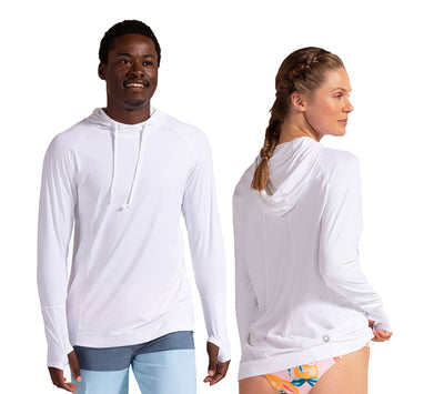 Bloquv Unisex Hoodie (U) (White) Bloquv