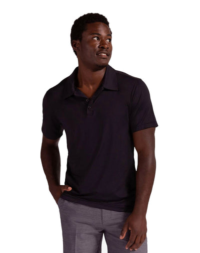 Bloquv Short Sleeve Polo (M) (Black) Bloquv