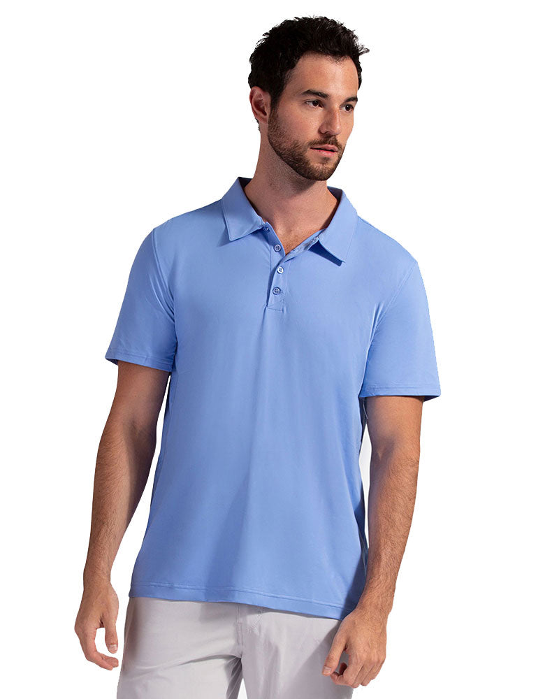 Bloquv Short Sleeve Polo (M) (Indigo) Bloquv
