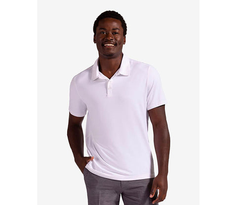 Bloquv Short Sleeve Polo (M) (White)