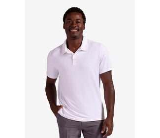 Bloquv Short Sleeve Polo (M) (White)