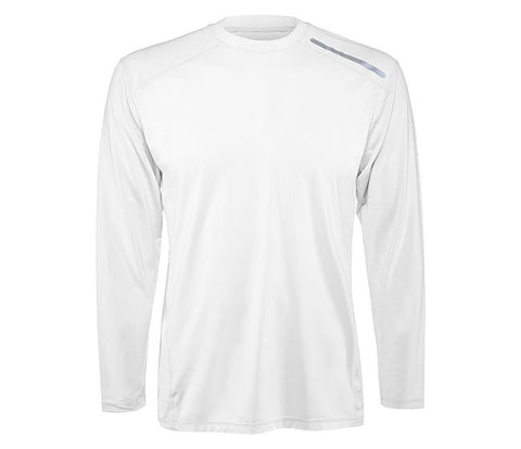 Bloquv Jet Long Sleeve Tee (M) (White)