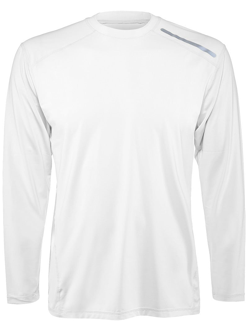 Bloquv Jet Long Sleeve Tee (M) (White) Bloquv