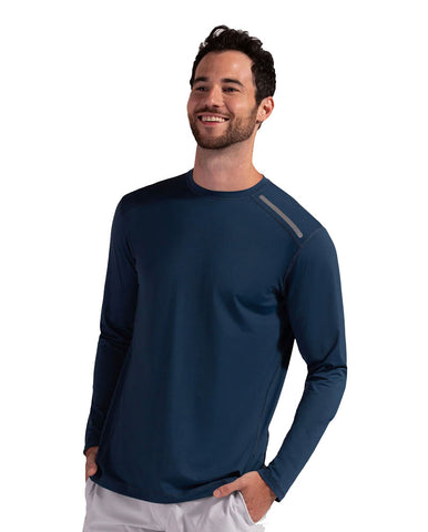 Bloquv Jet Long Sleeve Tee (M) (Midnight Blue)