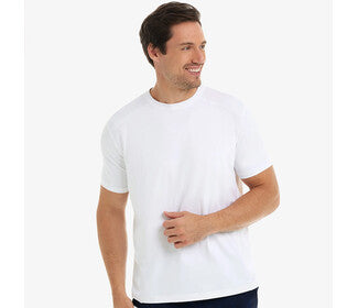 Bloquv Short Sleeve Crew (M) (White)