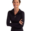 Bloquv Mock Zip Top (W) (Black)