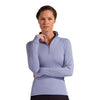 Bloquv Mock Zip Top (W) (Blue)