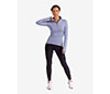 Bloquv Mock Zip Top (W) (Blue)