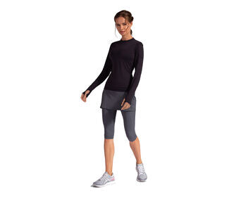 Bloquv 24/7 Long Sleeve Top (W) (Black)