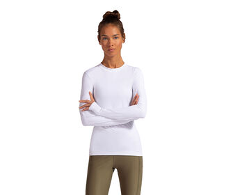 Bloquv 24/7 Long Sleeve Top (W) (White)