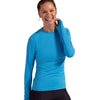 Bloquv 24/7 Long Sleeve Top (W) (Blue) Bloquv