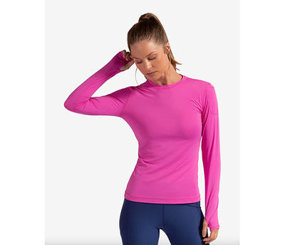 Bloquv 24/7 Long Sleeve Top (W) (Pink)