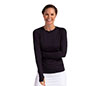 Bloquv Long Sleeve Pullover (W) (Black)