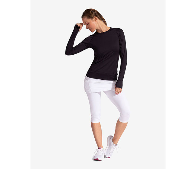 Bloquv Long Sleeve Pullover (W) (Black)