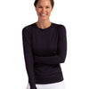 Bloquv Long Sleeve Pullover (W) (Black) Bloquv