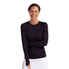 Bloquv Long Sleeve Pullover (W) (Black)