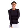Bloquv Long Sleeve Pullover (W) (Black)