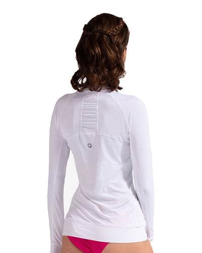 Bloquv Long Sleeve Pullover (W) (White) Bloquv