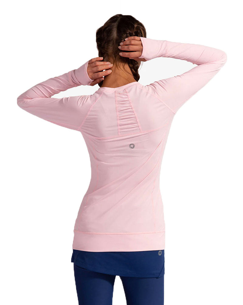 Bloquv Long Sleeve Pullover (W) (Pink) Bloquv