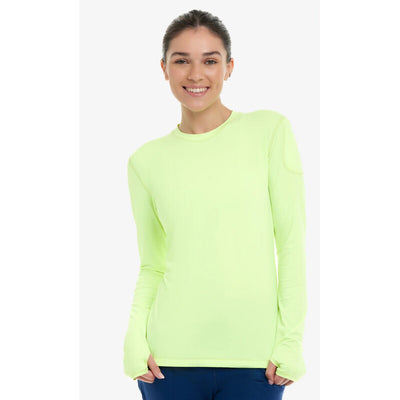 Bloquv 24/7 Long Sleeve Top (W) (Neon Yellow) Bloquv