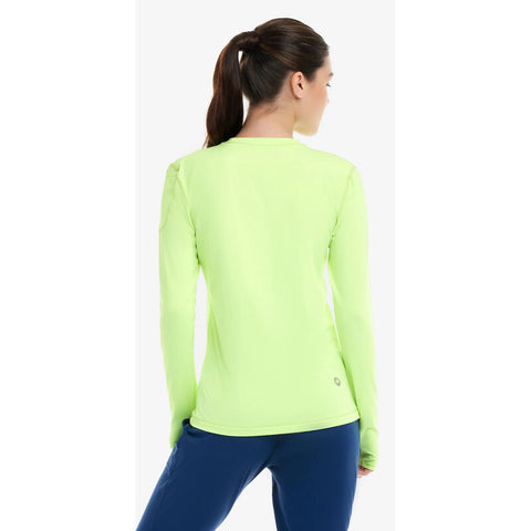 Bloquv 24/7 Long Sleeve Top (W) (Neon Yellow)