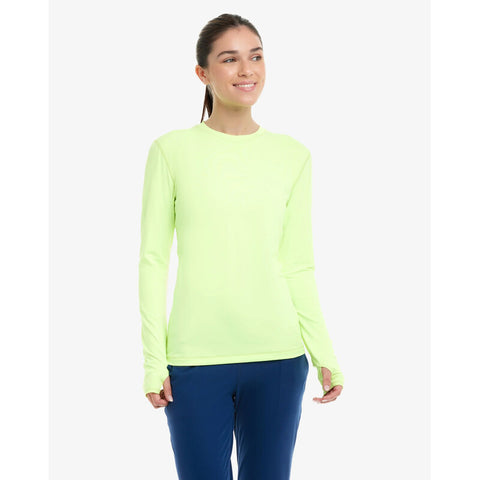 Bloquv 24/7 Long Sleeve Top (W) (Neon Yellow)