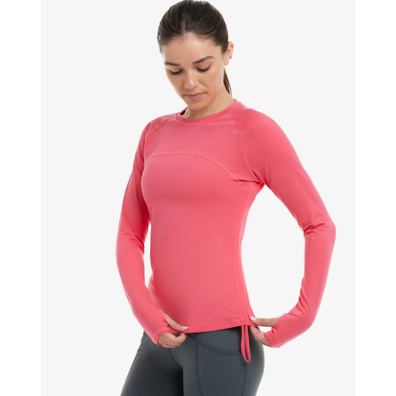 Bloquv Drawstring Long Sleeve Crew (W) (Black) Bloquv