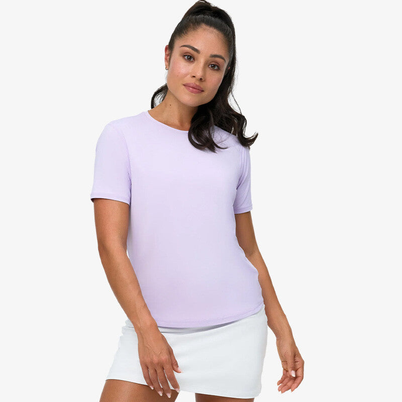 Bloquv Relaxed Short Sleeve Crew (W) (White) Bloquv