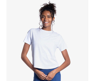 Bloquv Relaxed Short Sleeve Crew (W) (White)