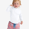 Bloquv Kids Crew Neck Long Sleeve Top (U) (White)