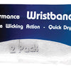 Tourna Hi-Performance Wristband (2 Pair) (Black) Tourna