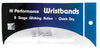 Tourna Hi-Performance Wristband (2 Pair) (Black) Tourna