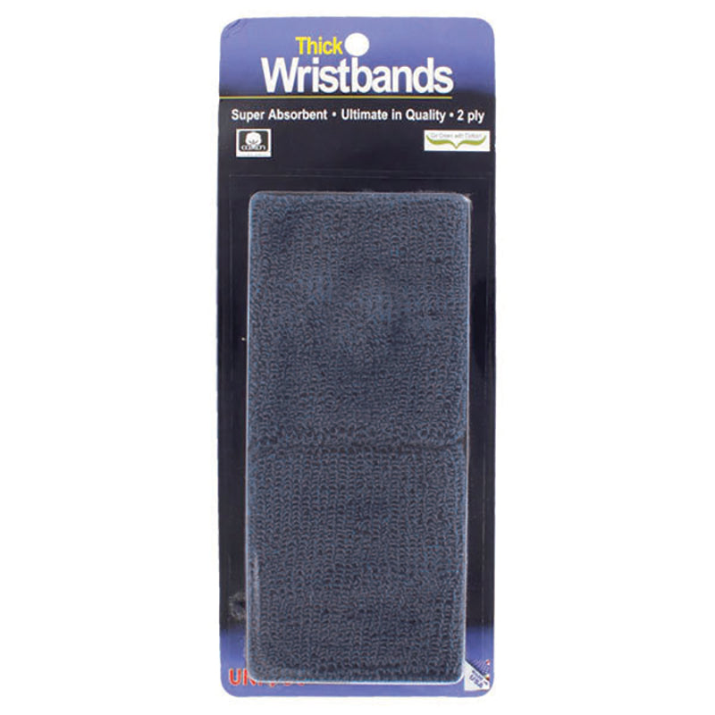 Tourna Super Thick Wristbands (2X) (White) Tourna