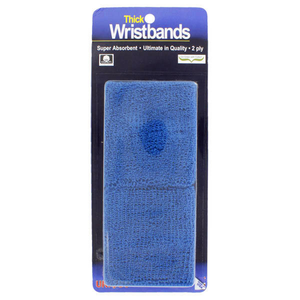 Tourna Super Thick Wristbands (2X) (White) Tourna