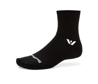 Swiftwick Aspire Quarter Crew High Circuit (Black)