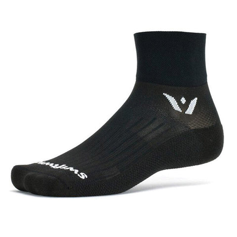 Swiftwick Aspire Two Quarter Crew (Black)